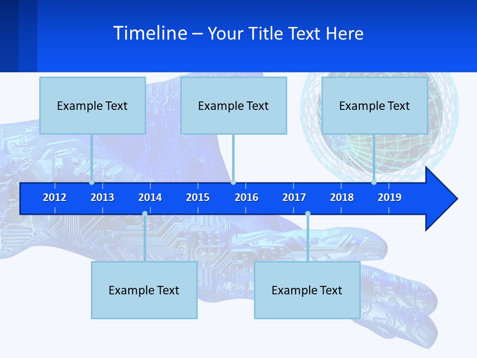 Composition Robot Gadget PowerPoint Template