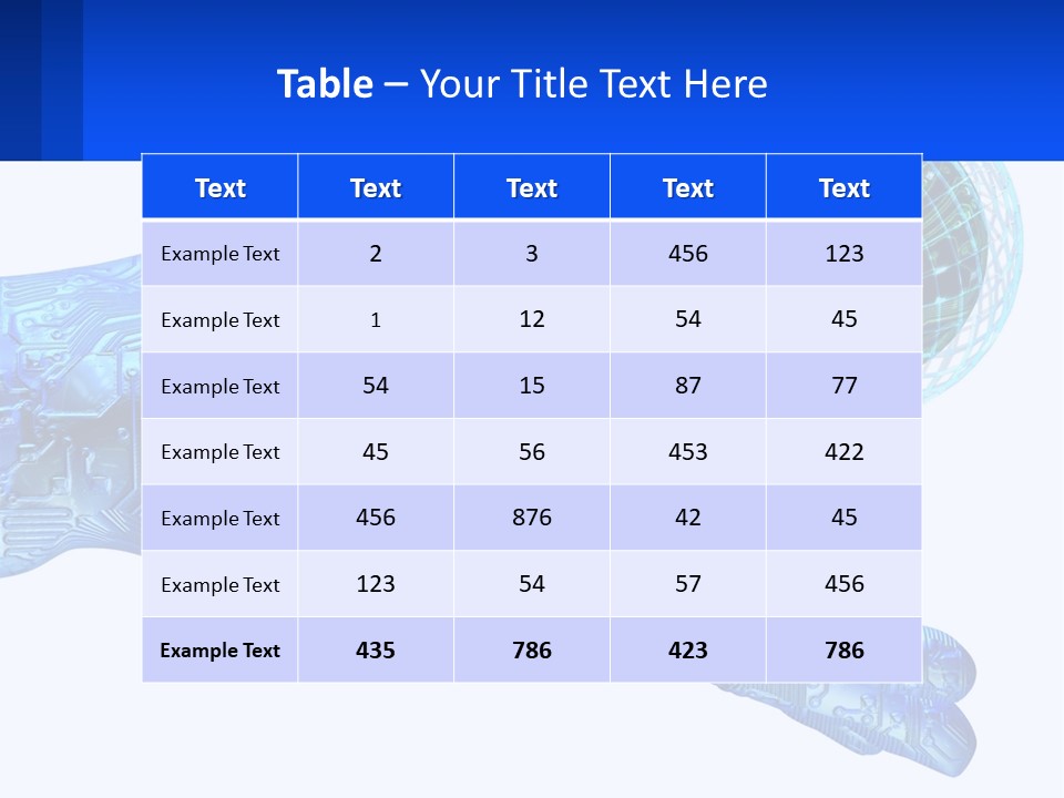 Composition Robot Gadget PowerPoint Template