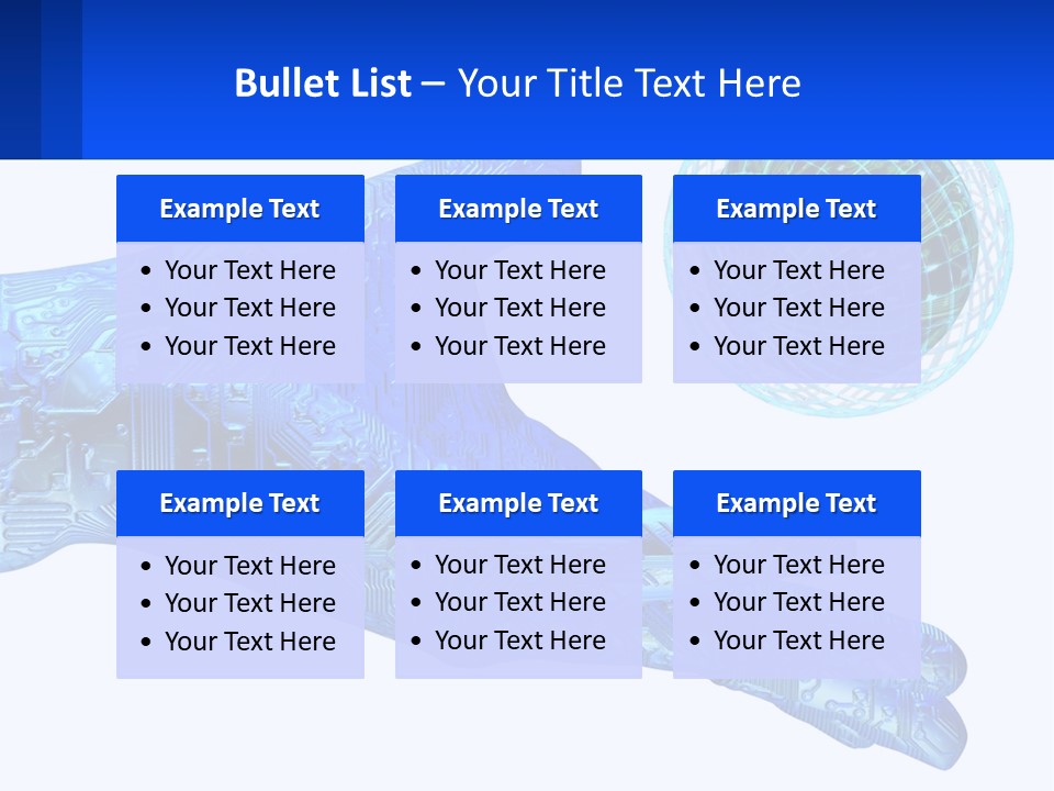 Composition Robot Gadget PowerPoint Template