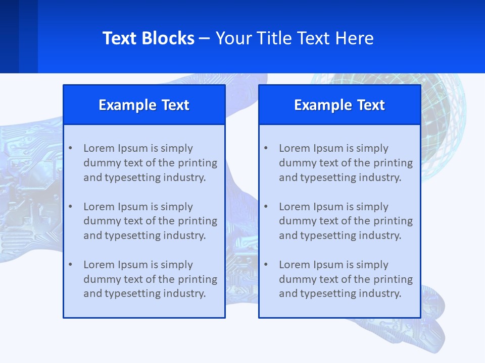 Composition Robot Gadget PowerPoint Template