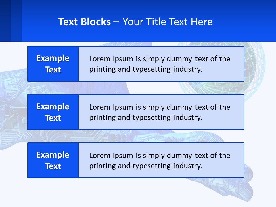 Composition Robot Gadget PowerPoint Template