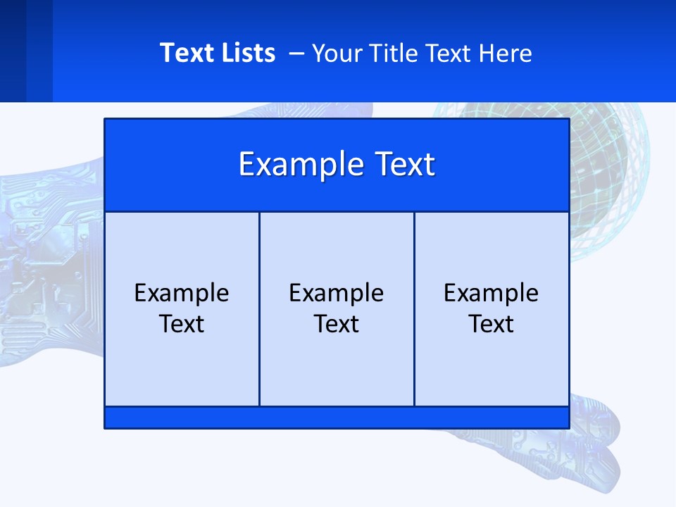 Composition Robot Gadget PowerPoint Template