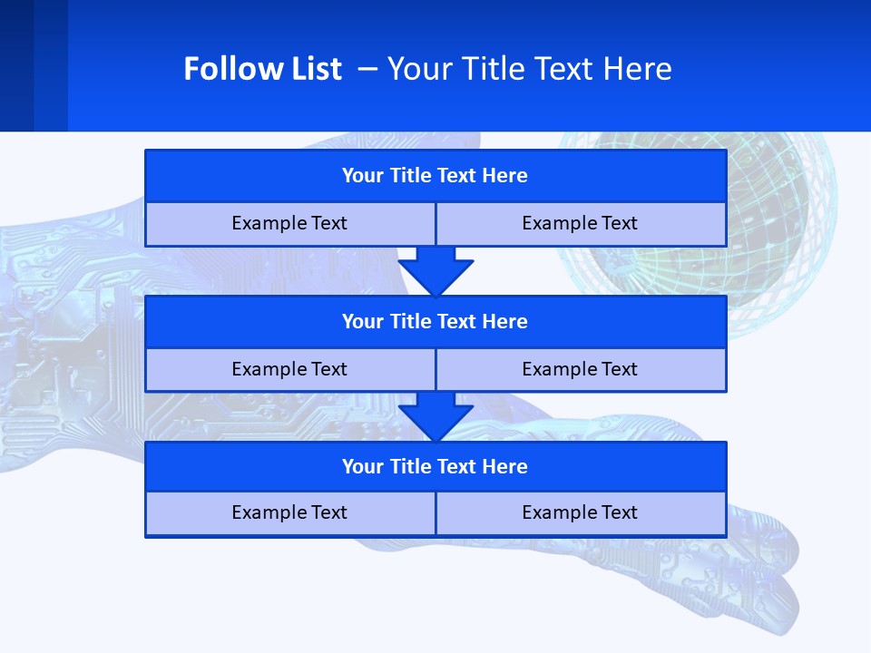 Composition Robot Gadget PowerPoint Template