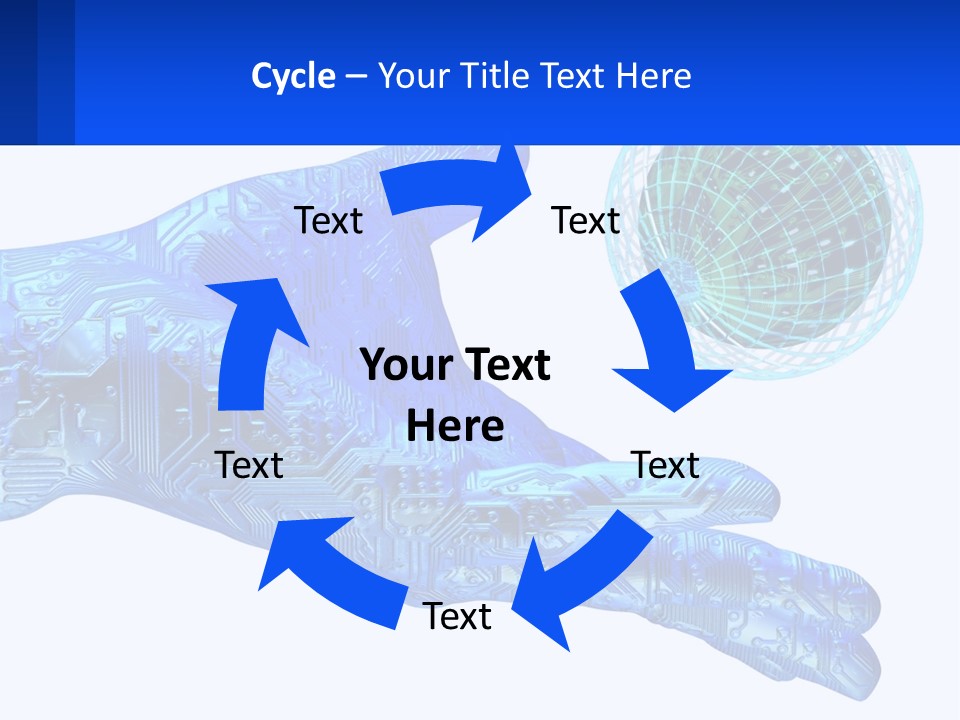 Composition Robot Gadget PowerPoint Template