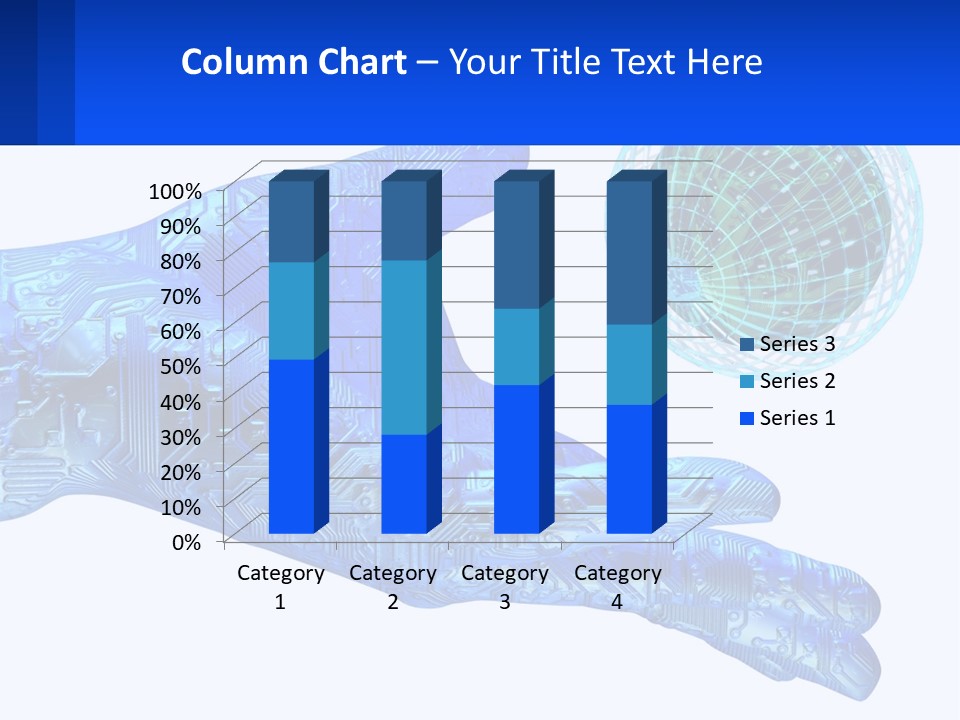 Composition Robot Gadget PowerPoint Template