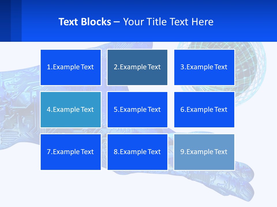 Composition Robot Gadget PowerPoint Template