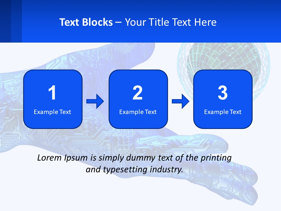Composition Robot Gadget PowerPoint Template