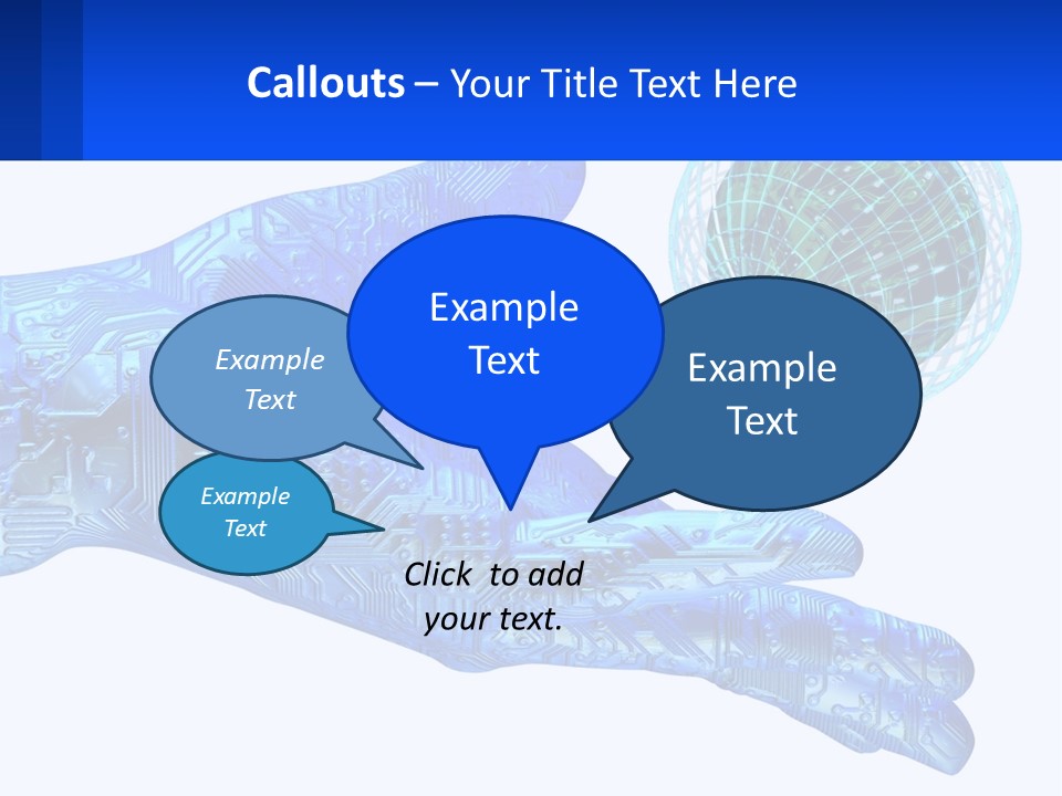 Composition Robot Gadget PowerPoint Template