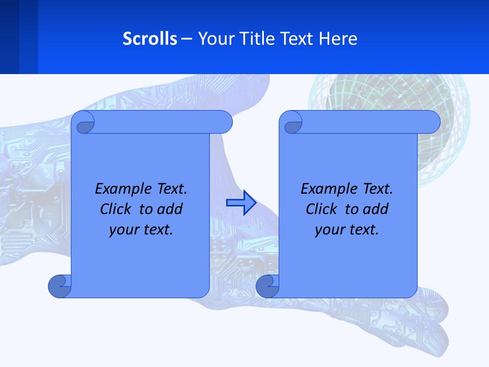 Composition Robot Gadget PowerPoint Template