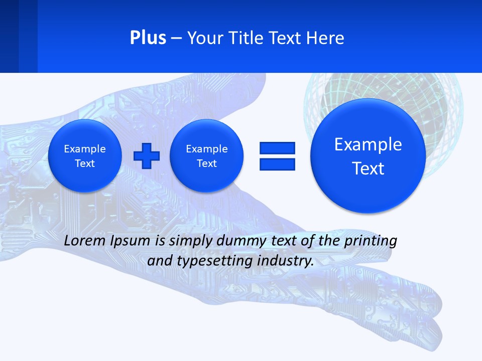 Composition Robot Gadget PowerPoint Template