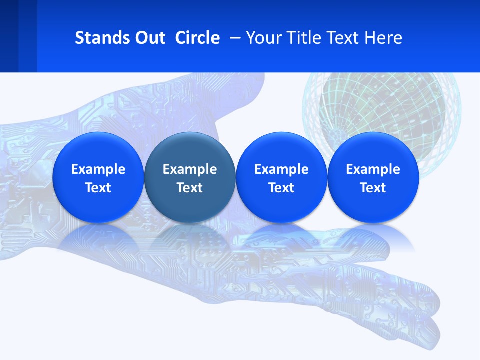 Composition Robot Gadget PowerPoint Template
