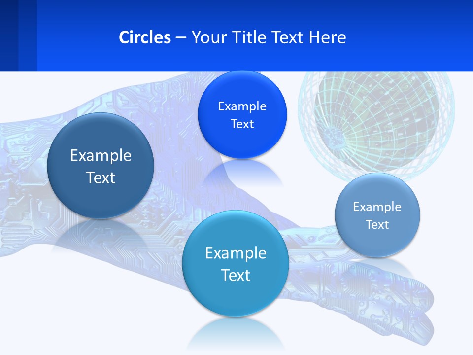 Composition Robot Gadget PowerPoint Template