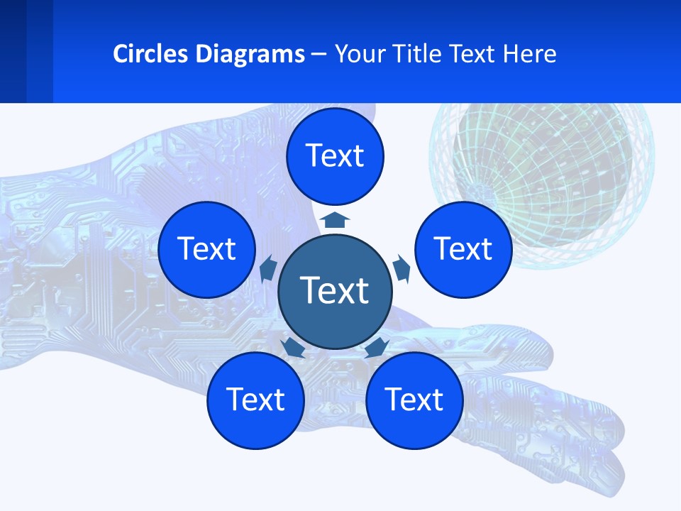 Composition Robot Gadget PowerPoint Template