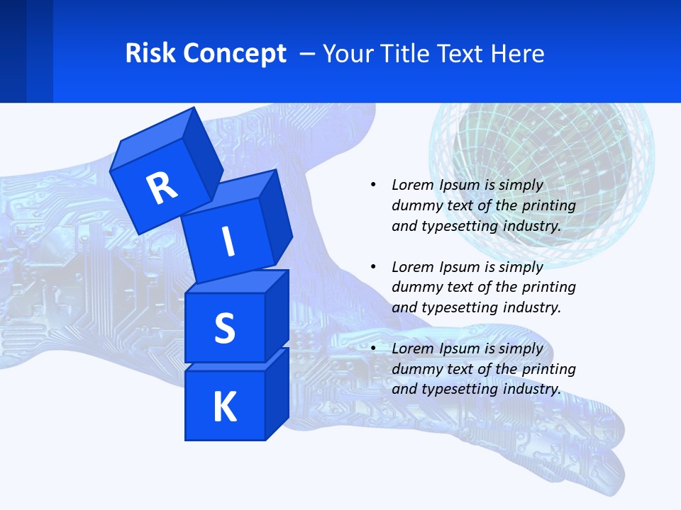 Composition Robot Gadget PowerPoint Template
