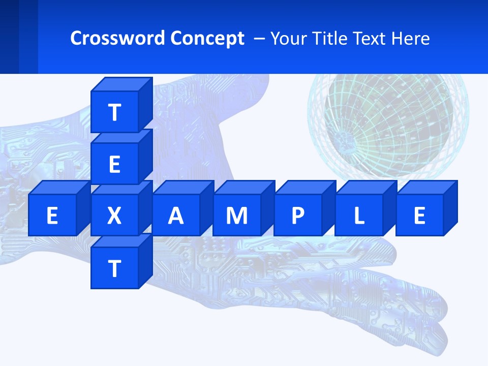 Composition Robot Gadget PowerPoint Template