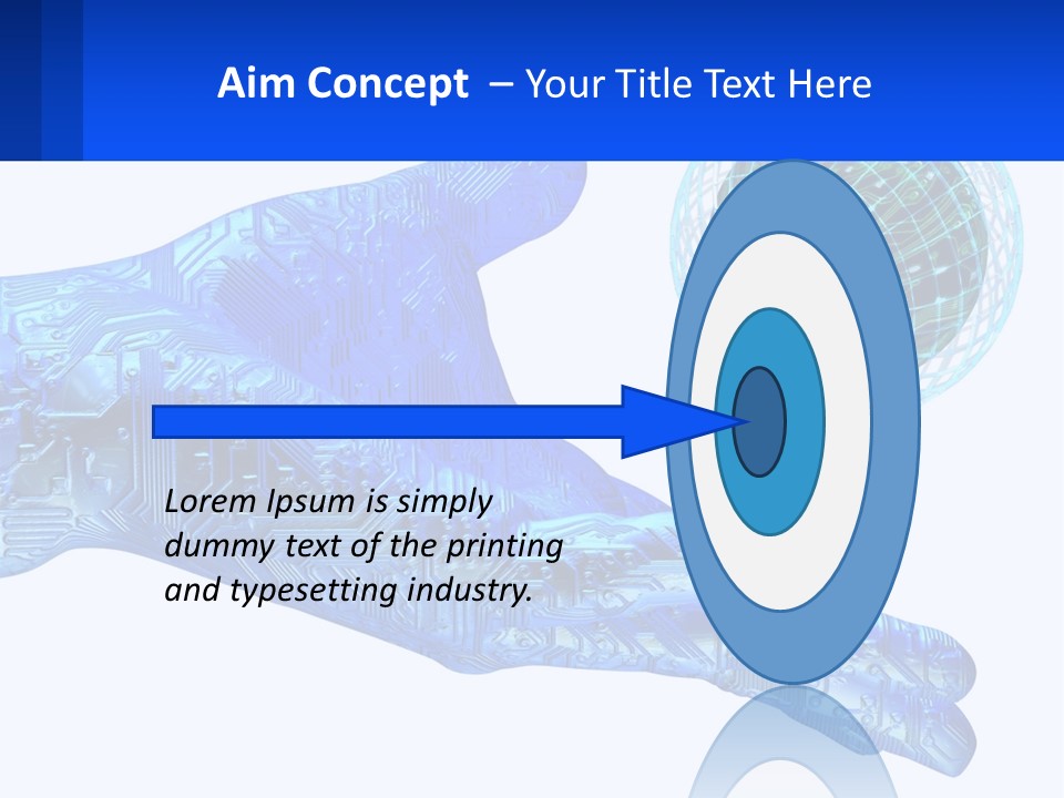 Composition Robot Gadget PowerPoint Template