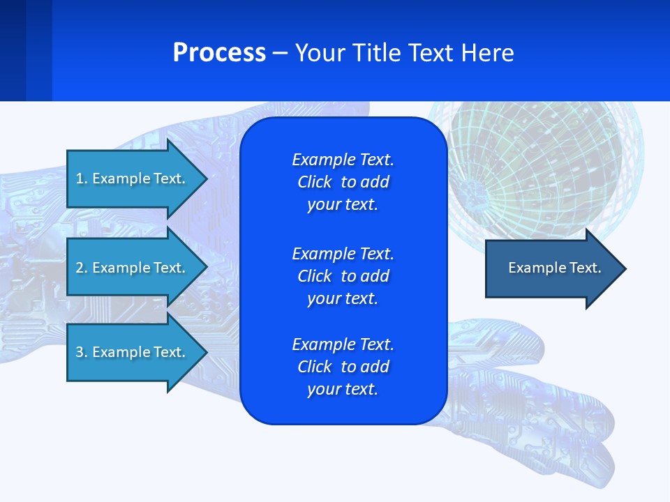 Composition Robot Gadget PowerPoint Template