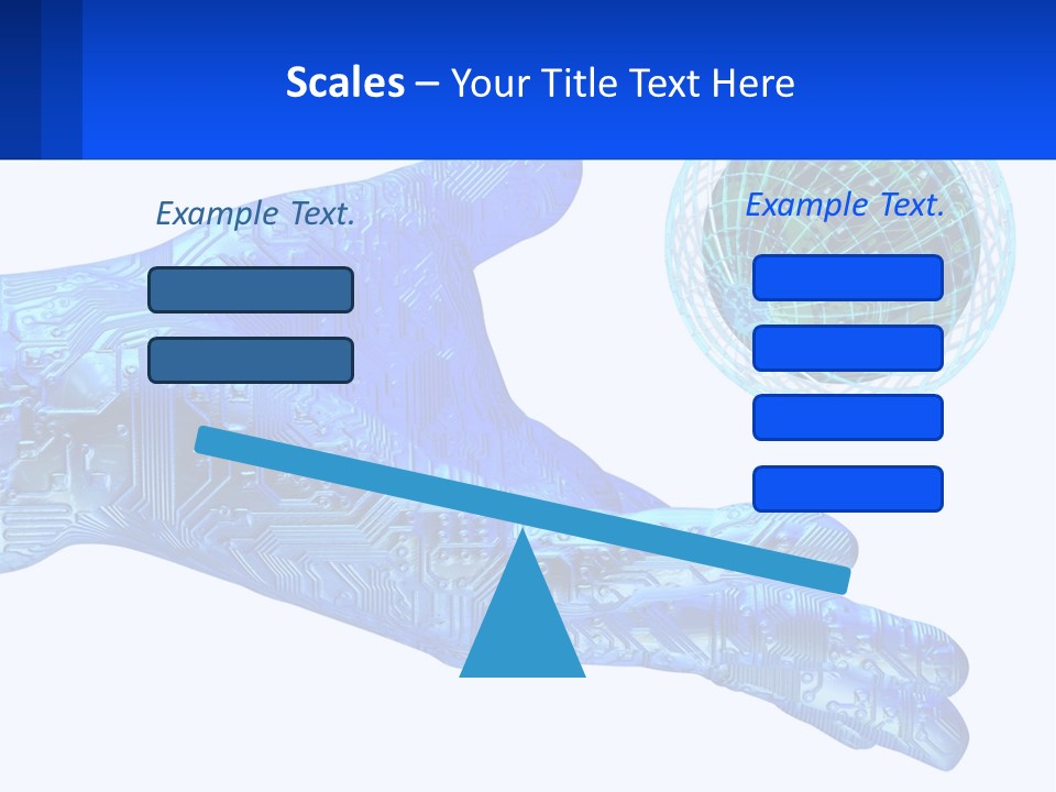 Composition Robot Gadget PowerPoint Template