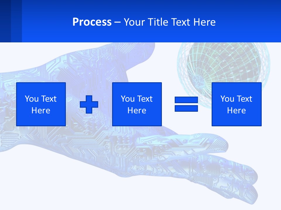 Composition Robot Gadget PowerPoint Template