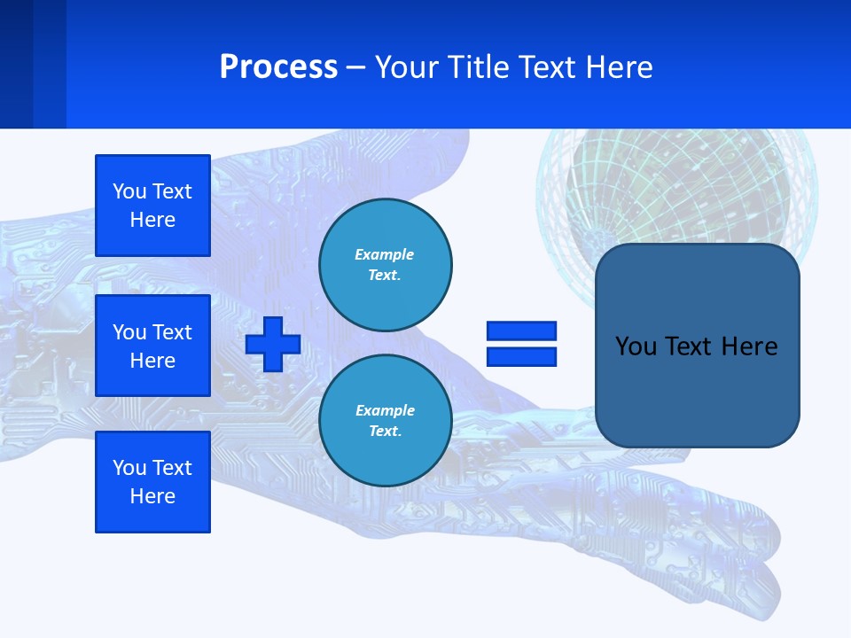 Composition Robot Gadget PowerPoint Template