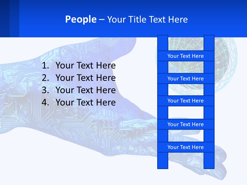 Composition Robot Gadget PowerPoint Template