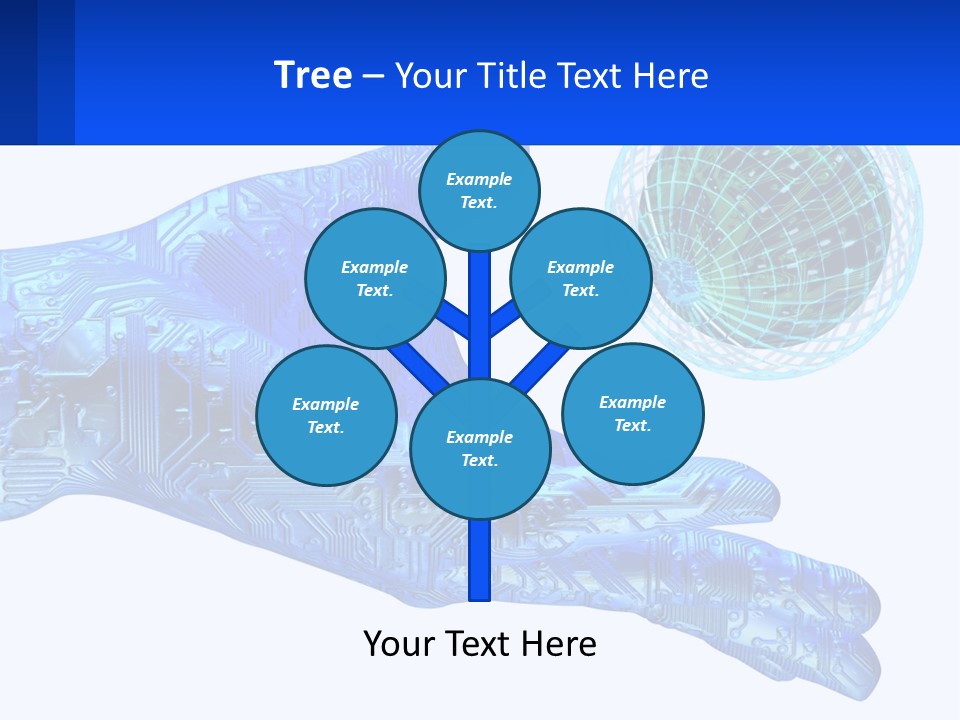Composition Robot Gadget PowerPoint Template