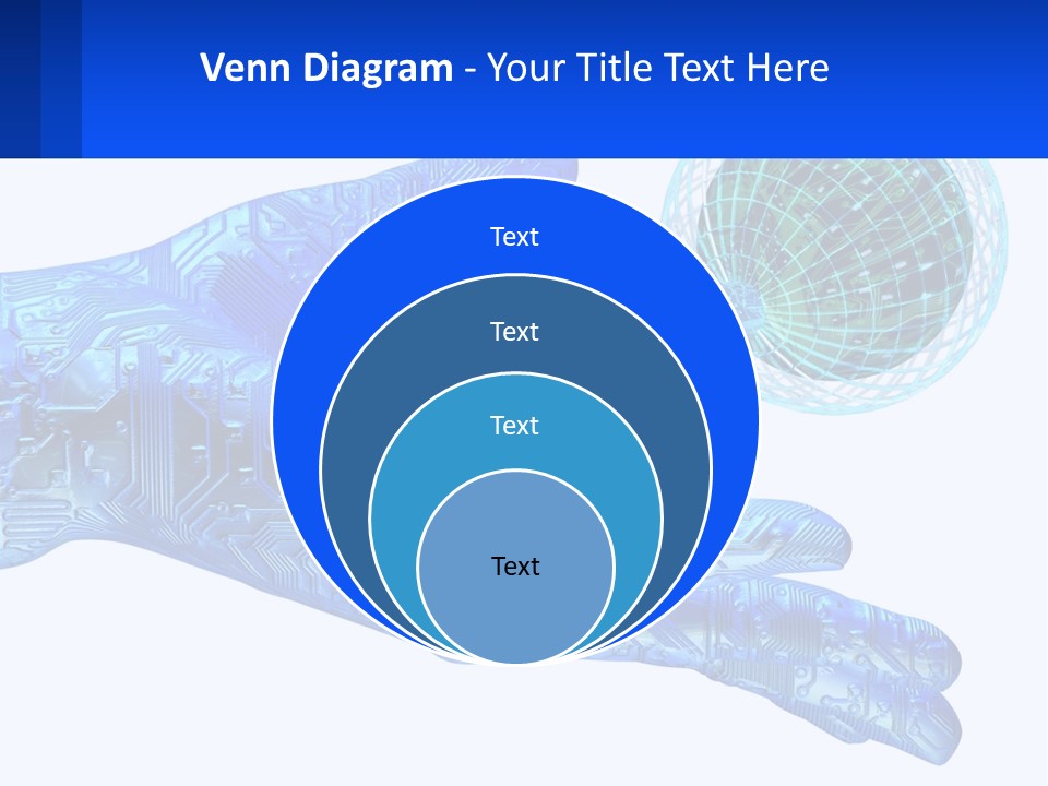 Composition Robot Gadget PowerPoint Template
