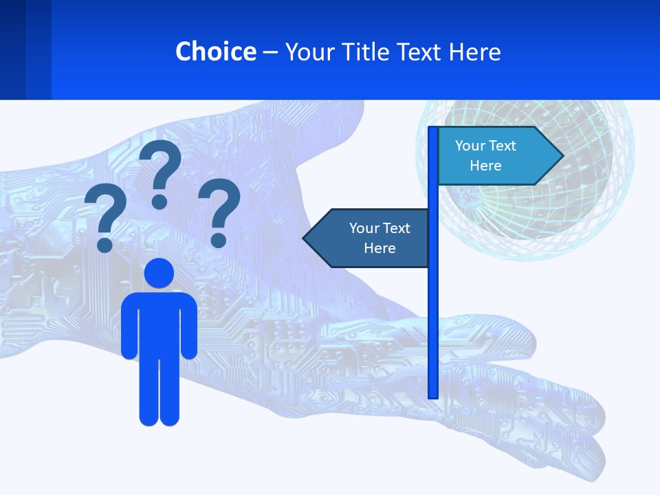 Composition Robot Gadget PowerPoint Template