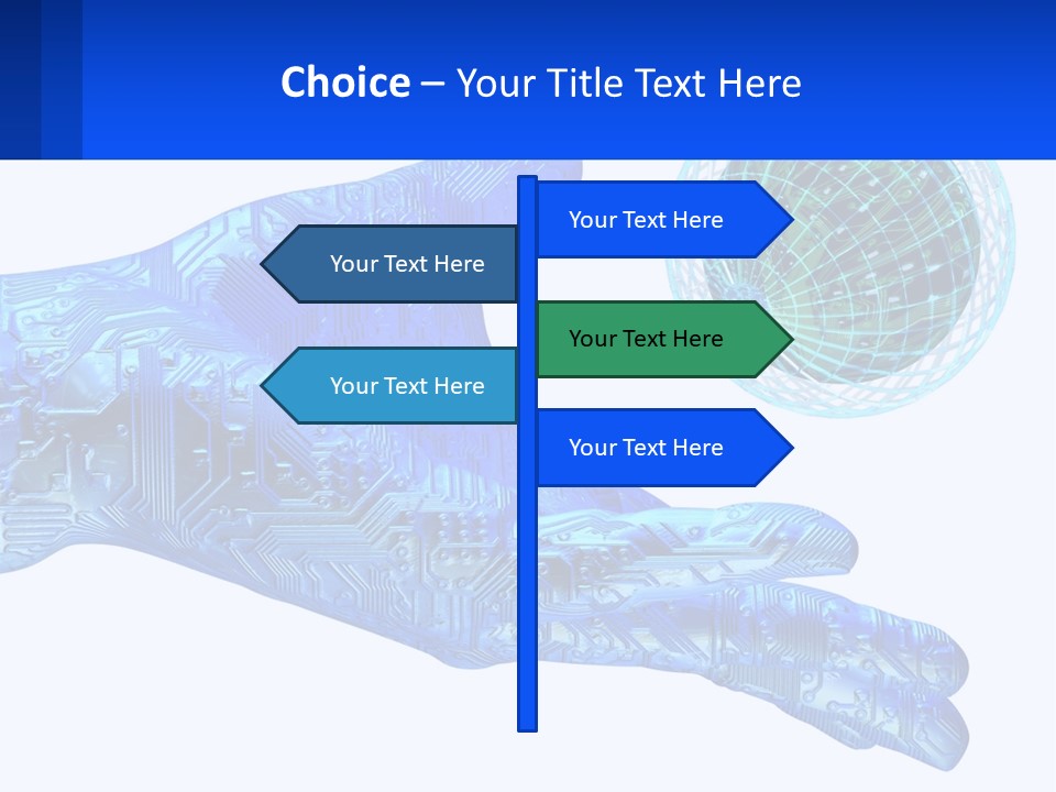 Composition Robot Gadget PowerPoint Template
