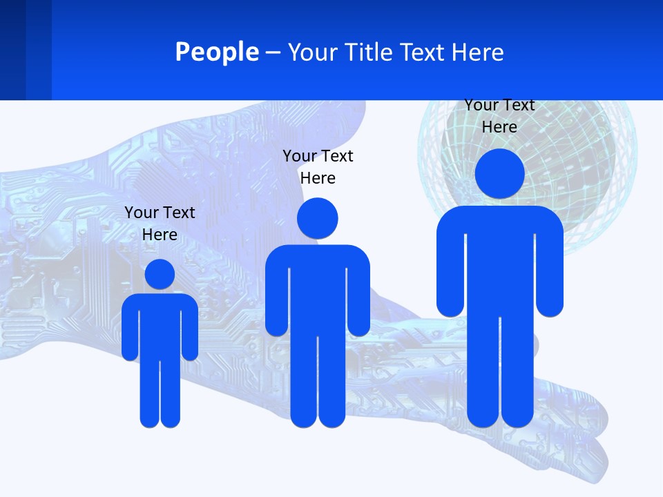 Composition Robot Gadget PowerPoint Template