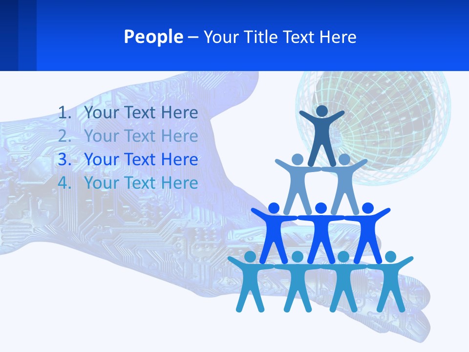 Composition Robot Gadget PowerPoint Template