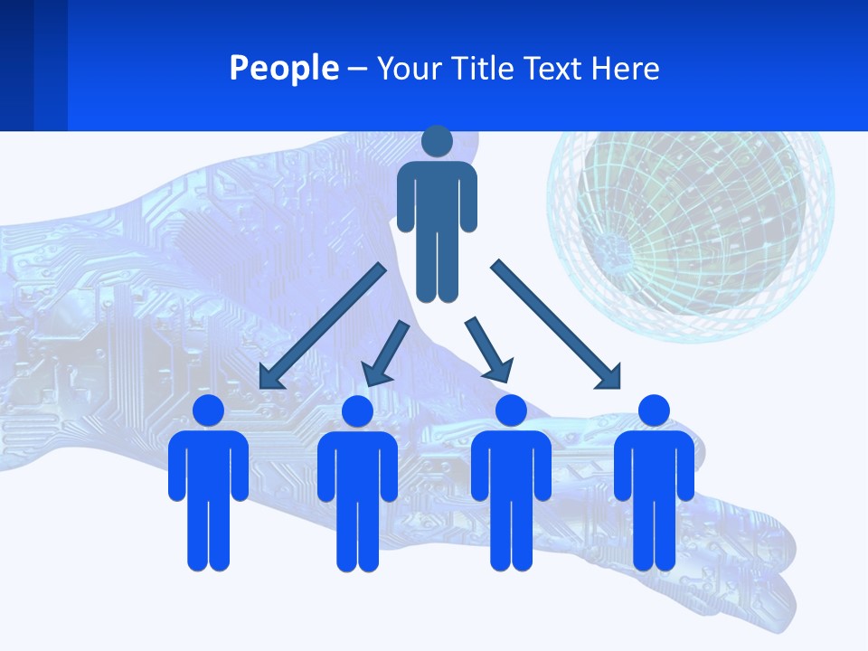 Composition Robot Gadget PowerPoint Template