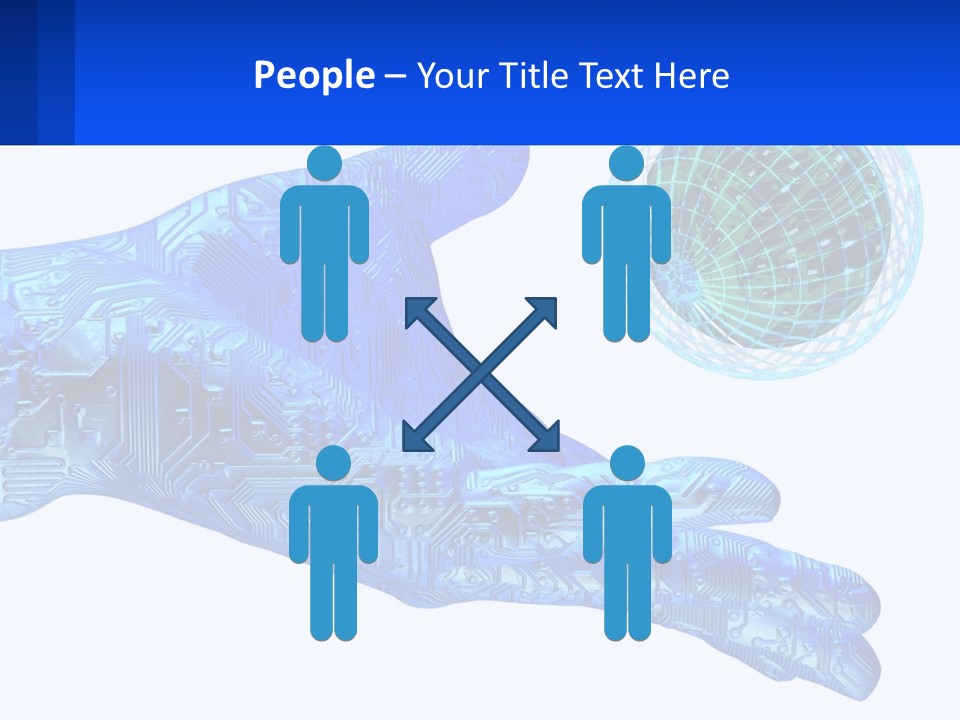 Composition Robot Gadget PowerPoint Template