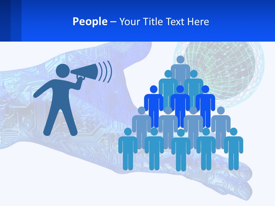 Composition Robot Gadget PowerPoint Template