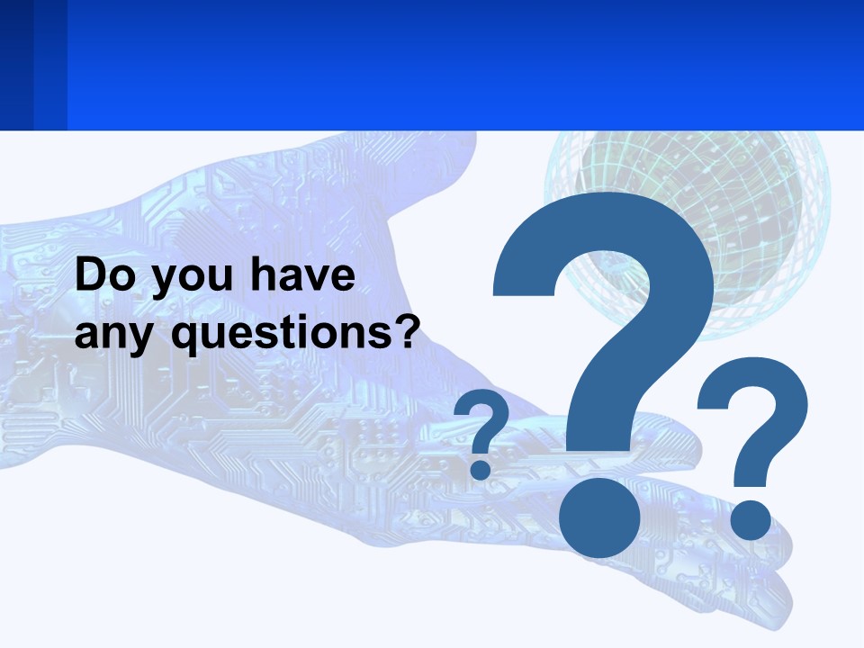 Composition Robot Gadget PowerPoint Template