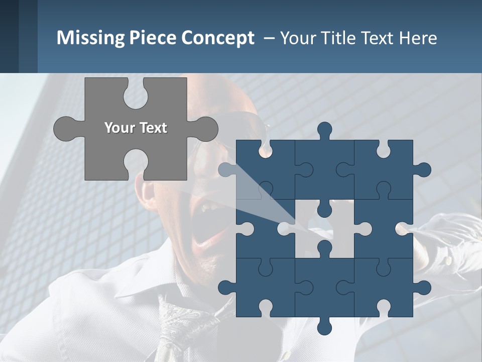 Businessman Upset Frustrated PowerPoint Template