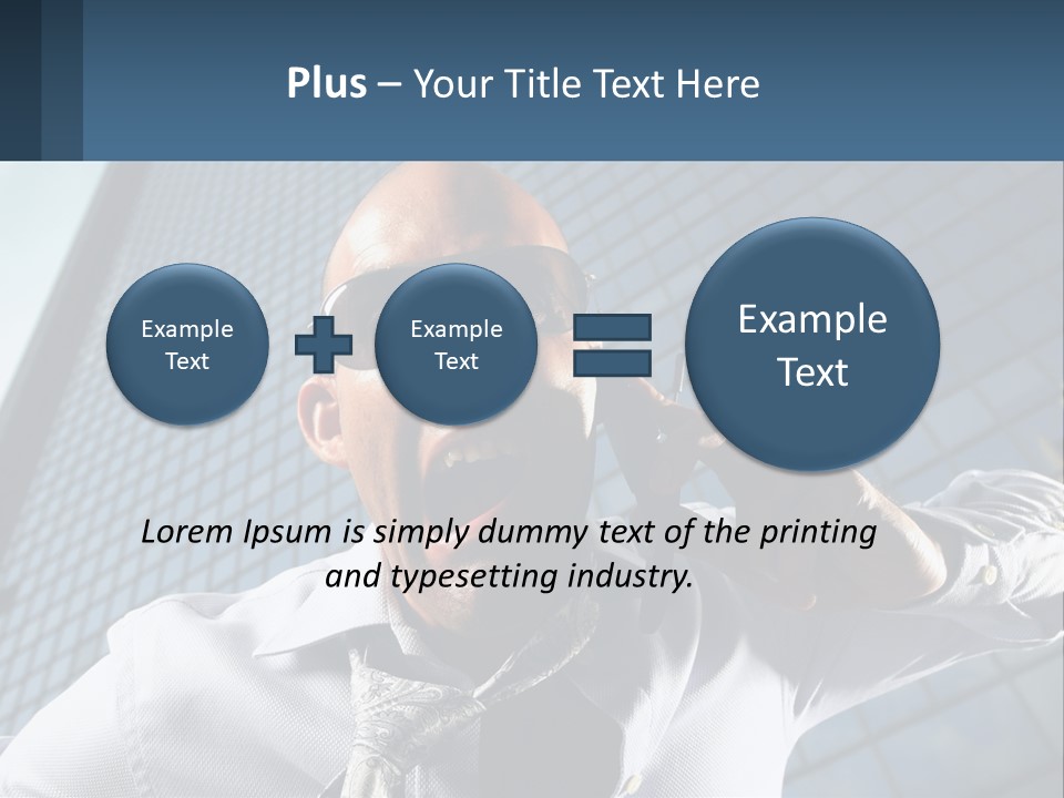 Businessman Upset Frustrated PowerPoint Template