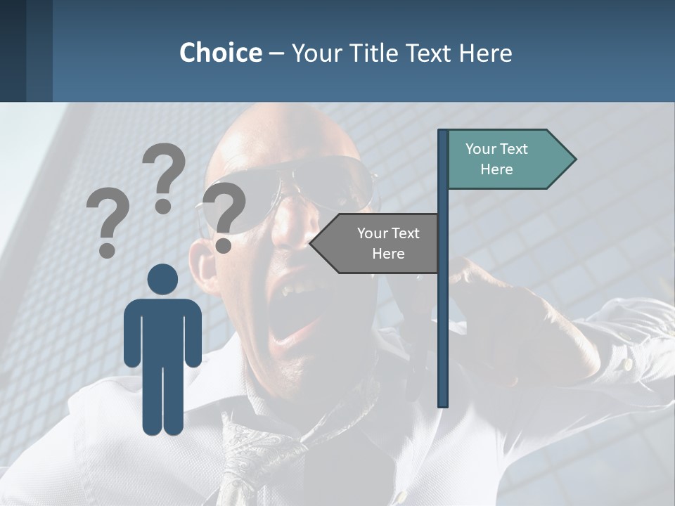 Businessman Upset Frustrated PowerPoint Template