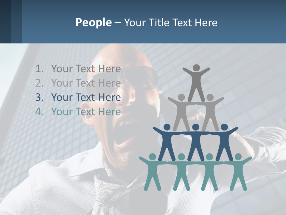 Businessman Upset Frustrated PowerPoint Template