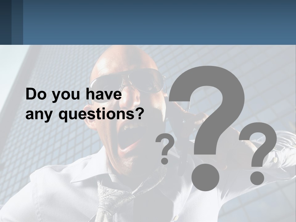 Businessman Upset Frustrated PowerPoint Template