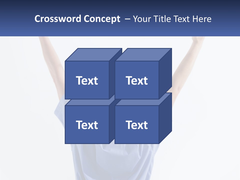 Hand Lad Winner PowerPoint Template
