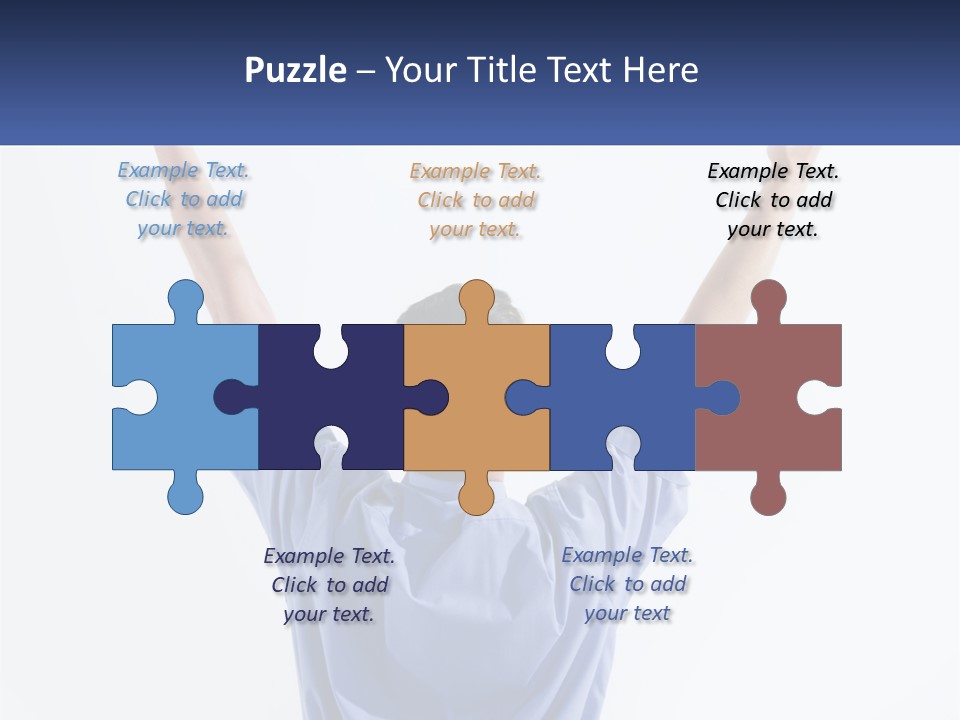 Hand Lad Winner PowerPoint Template