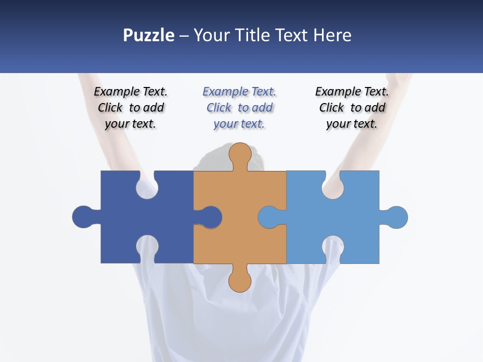 Hand Lad Winner PowerPoint Template