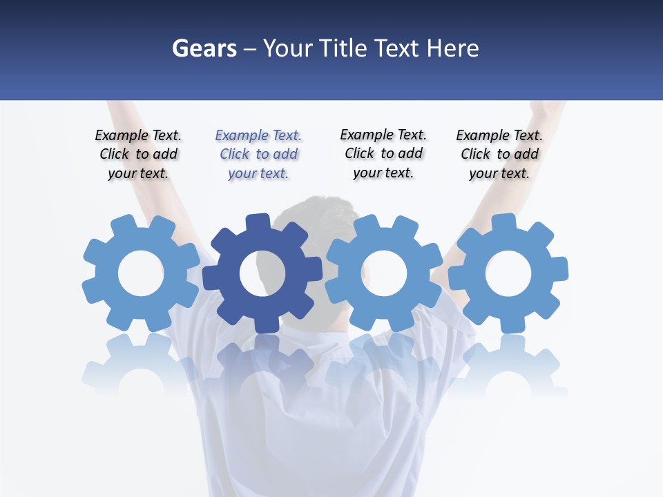 Hand Lad Winner PowerPoint Template