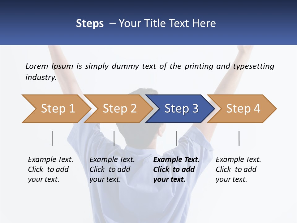 Hand Lad Winner PowerPoint Template