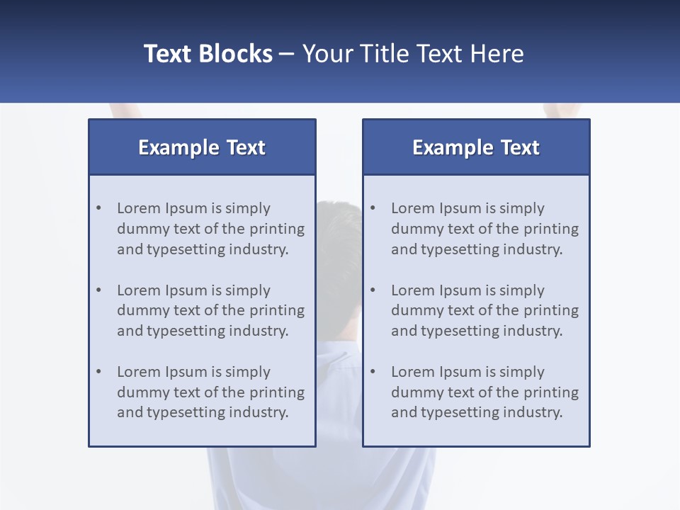 Hand Lad Winner PowerPoint Template