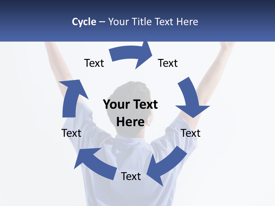 Hand Lad Winner PowerPoint Template