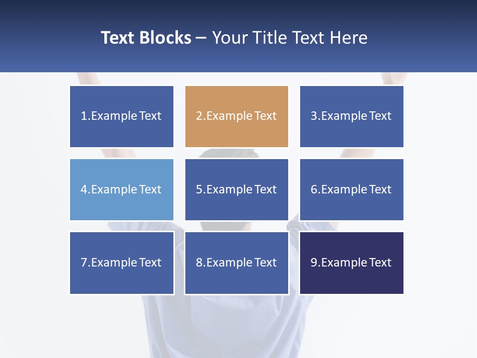 Hand Lad Winner PowerPoint Template