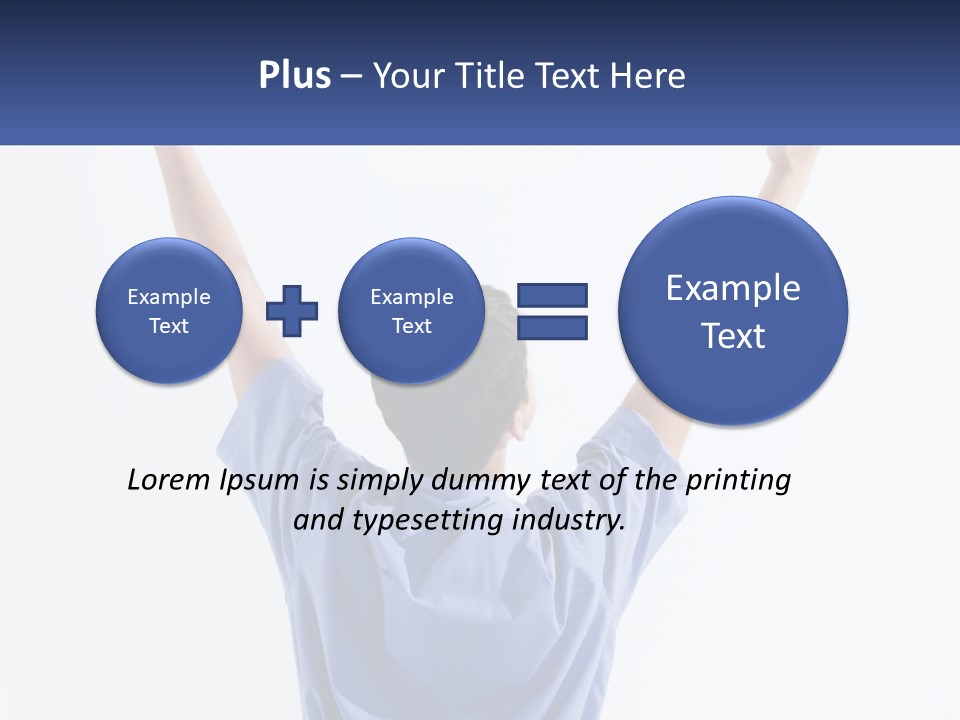 Hand Lad Winner PowerPoint Template