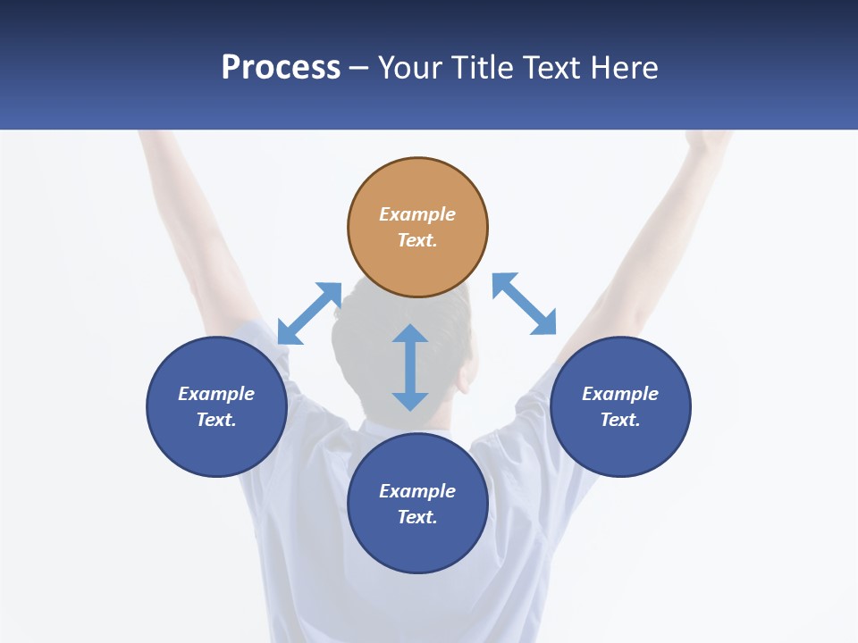 Hand Lad Winner PowerPoint Template